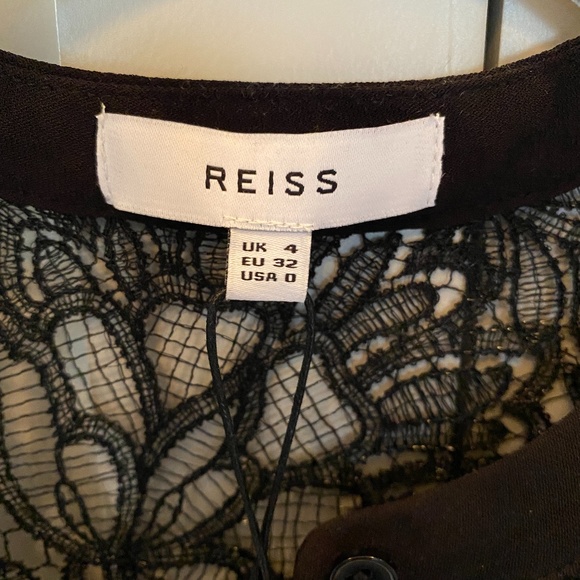 NWT REISS Ana-Lace Placement Print Top | 0 - Picture 5 of 13
